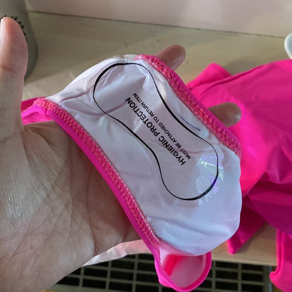 Hot Pink Ruffle Swimsuit - Picture 4 of 4